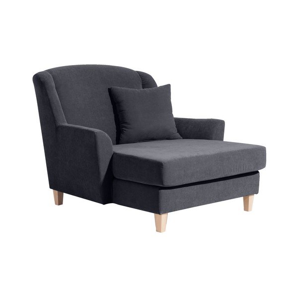 Poltrona Judith Velor grigio antracite - Max Winzer