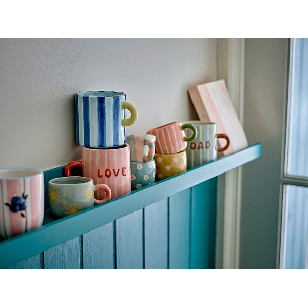 Tazzina per espresso verde chiaro/rosa chiaro in ceramica 110 ml Nini – Bloomingville-image-3