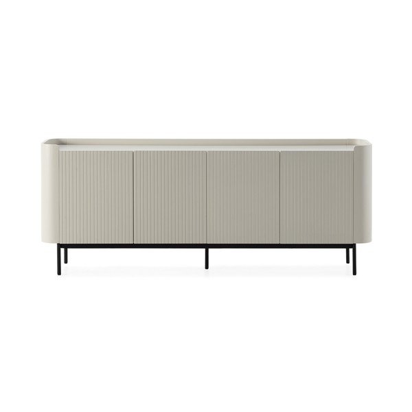 Cassettiera color crema 200x80x40 cm Willa – MOME-image-4