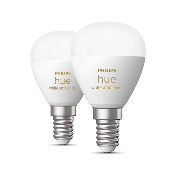 Lampadine smart in set da 2 pz E14, 5 W White ambiance - Philips Hue