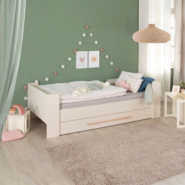 Letto da bambini beige con contenitore rete non inclusa 90x200 cm Kids – Roba-image-2
