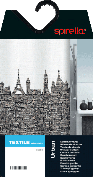 Tenda per doccia 180x200 cm Urban – Spirella-image-3