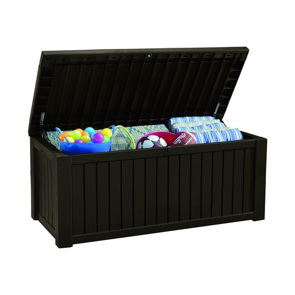 Cassetta portaoggetti da giardino marrone scuro - Keter-image-2