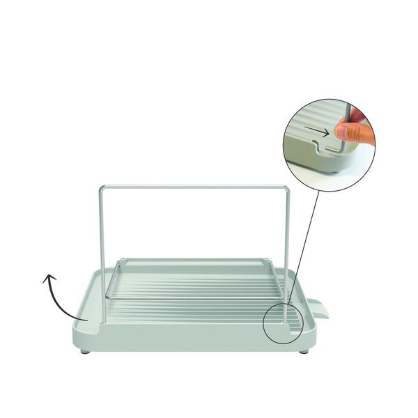 Vassoio di raccolta grigio a due livelli Duo - Joseph Joseph-image-3