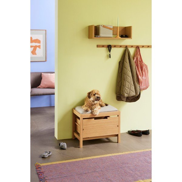 Mensola di colore naturale con effetto rovere 64 cm Gap – Hübsch-image-2