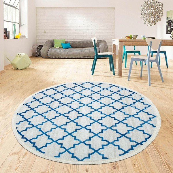 Tappeto Rusallo Azul, ⌀ 150 cm - Ruby