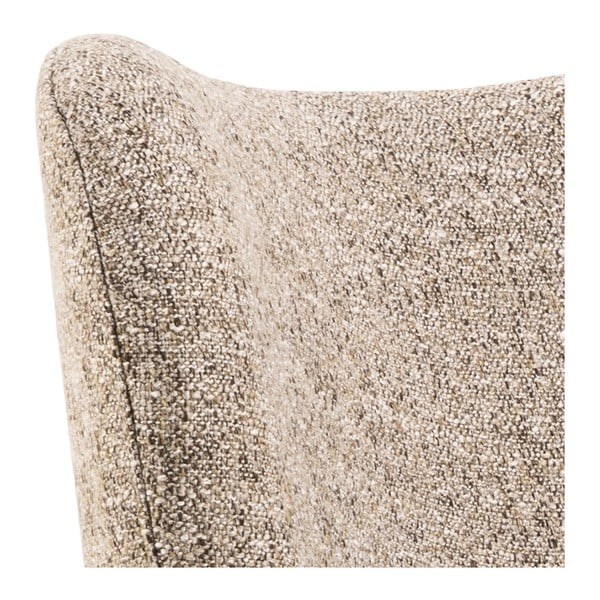 Poltrona beige in tessuto bouclé Elmont - Actona-image-4