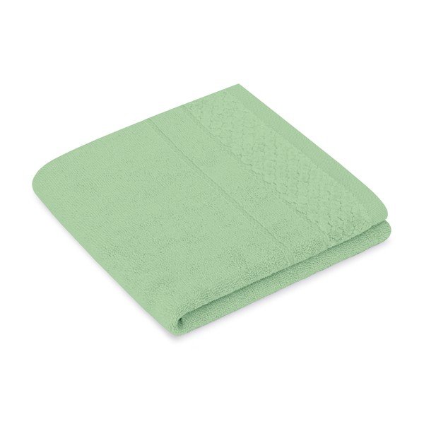 Set di asciugamani per viso e corpo tipo terry verde chiaro in cotone 2 pz Rubrum – Restilo-image-2
