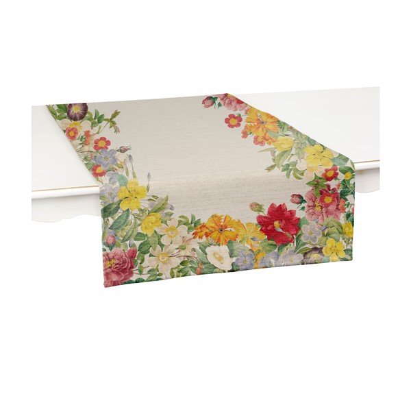 Set di 2 runner da tavola con lino Spring Spring Flowers - Madre Selva