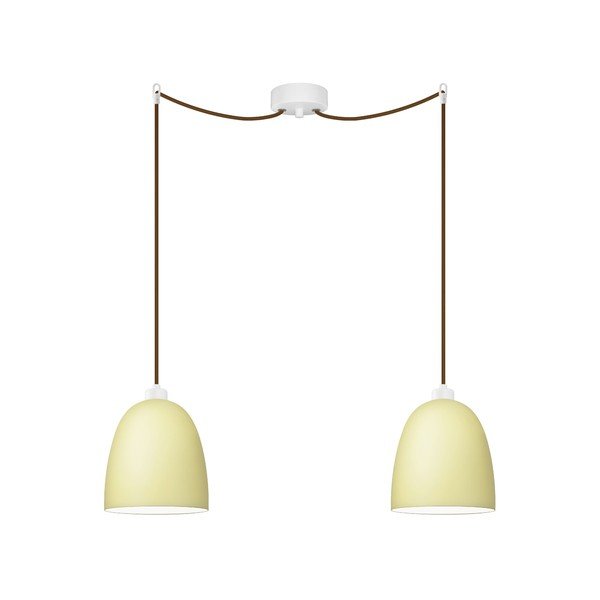 Dvojité světlo AWA Elementary ecru matte/brown/white