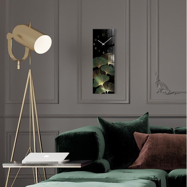 Orologio da parete in vetro Gingko - Styler-image-1