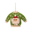 Decorazione per albero di natale in tessuto fatta a mano 12 cm Santa Jumper – Sass & Belle