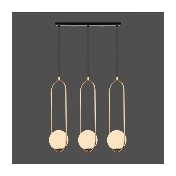 Lampada a sospensione color oro, altezza 146 cm Arch - Squid Lighting-image-1