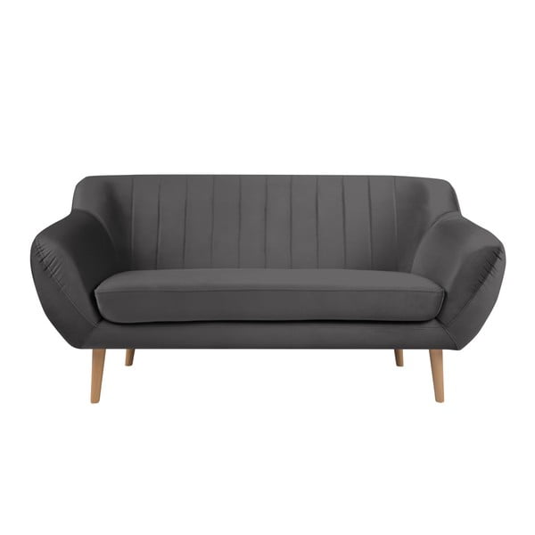 Divano a due posti grigio Benito - Mazzini Sofas