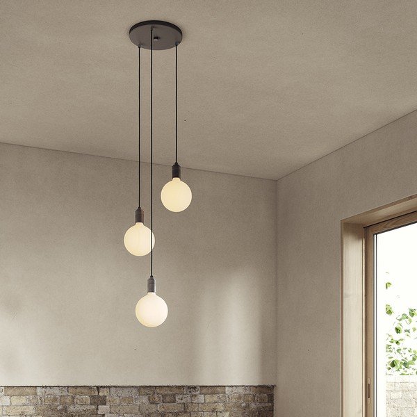 Lampadario con intensità regolabile in grigio scuro ø 25 cm Triple Pendant – tala-image-1