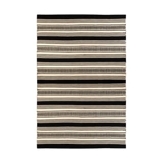 Tappeto per esterni bifacciale bianco e nero in plastica riciclata , 160 x 230 cm Zambezi - Green Decore