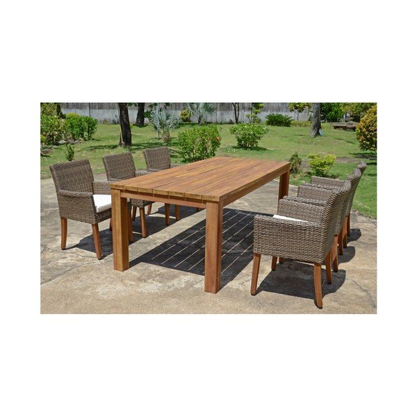 Set di 2 poltrone da giardino con gambe in legno di acacia ADDU Pala - Garden Pleasure-image-2