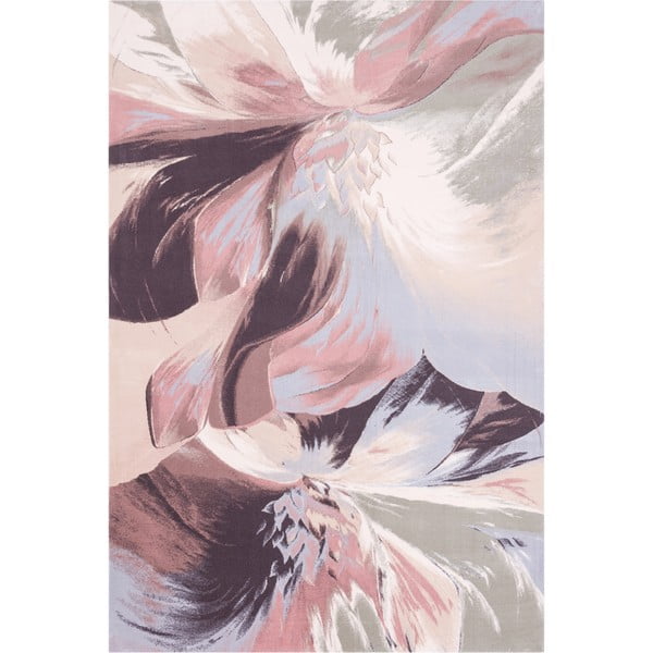Tappeto in lana rosa 133x190 cm Anyl - Agnella