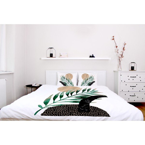 Biancheria da letto in cotone sateen , 200 x 200 cm Glossy Plant - Butter Kings-image-1