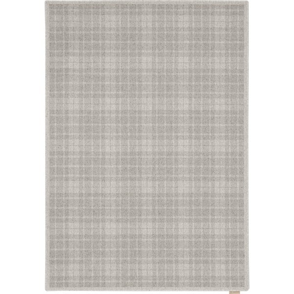 Tappeto in lana grigio chiaro 160x230 cm Pano - Agnella