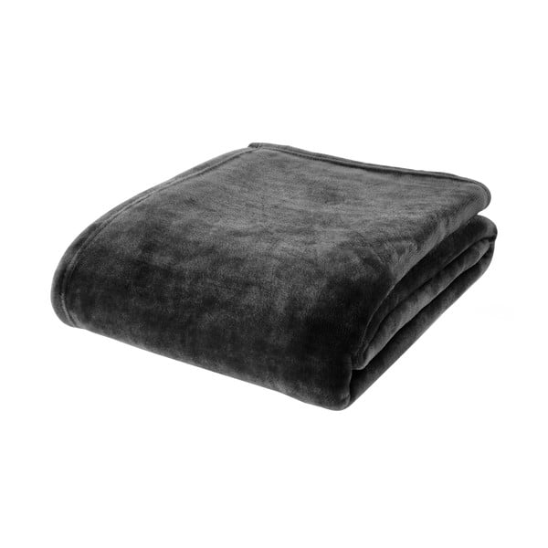 Coperta nera in micropile 130x170 cm Raschel Velvet – Catherine Lansfield