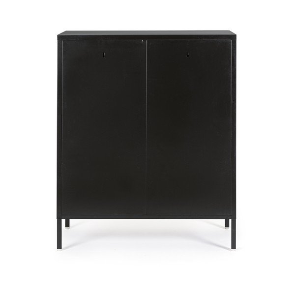 Armadietto nero in metallo con chiusura a chiave 80x101,5x40 cm Cambridge – Yes Everyday-image-3