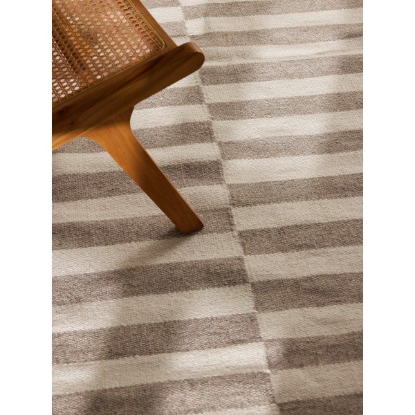 Tappeto bianco/grigio in lana reversibile/tessuto a mano 200x300 cm Vika – Hanse Home-image-3