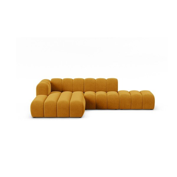 Divano angolare giallo ad angolo sinistro Lupine - Micadoni Home