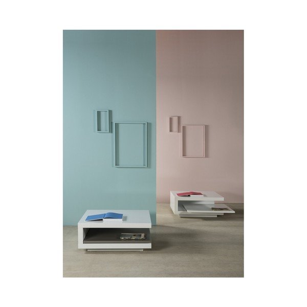 Tavolino pieghevole bianco Brenda - Marckeric-image-2