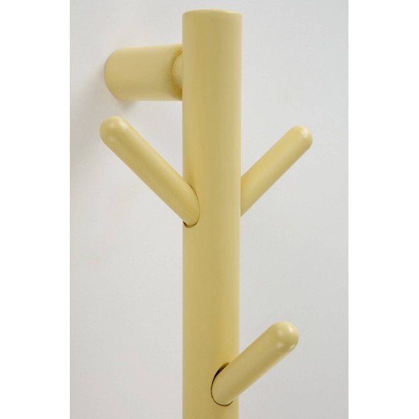 Attaccapanni da parete giallo chiaro in pino massiccio 21 cm Eddison – Jotex-image-2