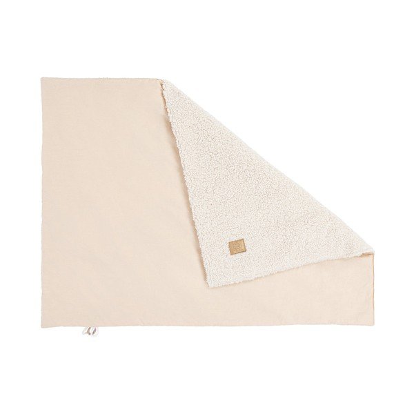 Coperta per bambini color crema in sherpa 100x77 cm – Meowbaby-image-1