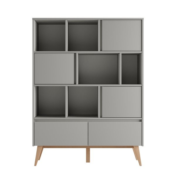 Libreria per bambini grigia 120x42,5 cm Swing - Pinio-image-3