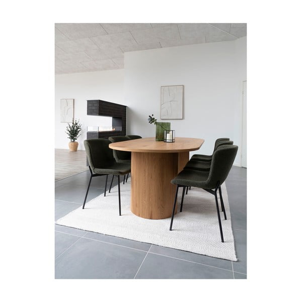 Vaso in vetro verde (altezza 26,5 cm) - House Nordic-image-3