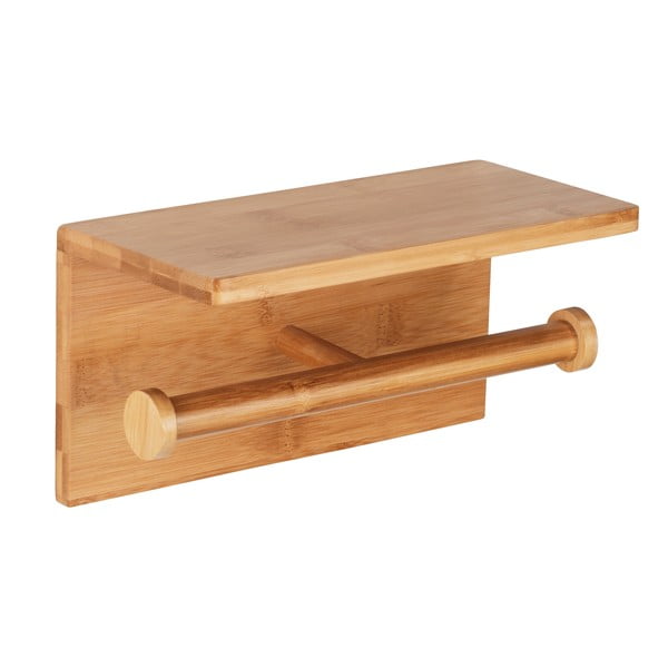 Porta carta igienica a parete in bambù Bambusa - Wenko-image-1