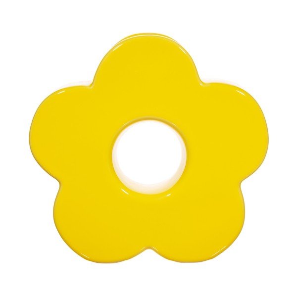 Vaso in gres giallo Flower - Sass & Belle-image-2