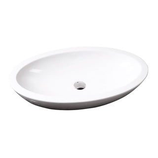 Lavabo in ceramica bianca , 75 x 42 cm Sistema - Sapho