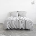 Biancheria da letto bianco-nera 200x140 cm Thin Black Stripes - Linen Tales