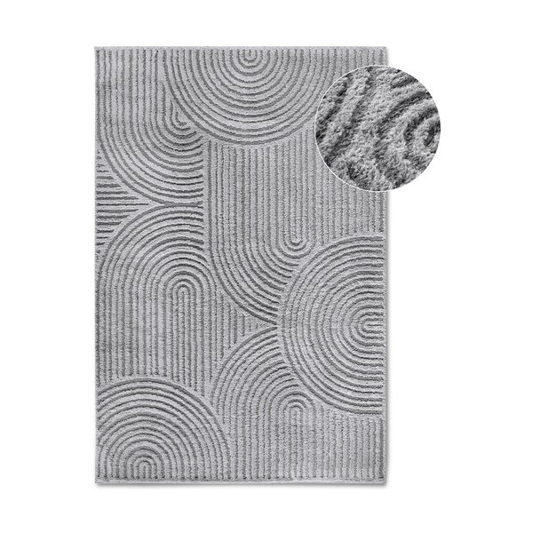 Tappeto grigio 200x280 cm Chappe Light Grey - Elle Decoration