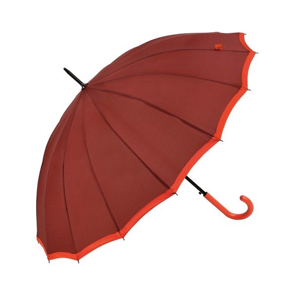 Červený holový deštník Baires, ⌀ 122 cm