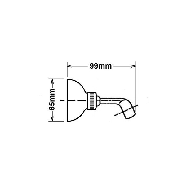 Supporto in ottone per soffione doccia in bronzo ø 6,5 cm - Sapho-image-1