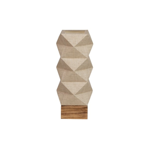 Lampada da tavolo beige (altezza 43 cm) Brett - WOOOD