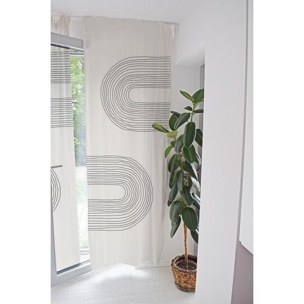 Tenda beige in raso di cotone 110x250 cm Setting Sun – Butter Kings-image-1