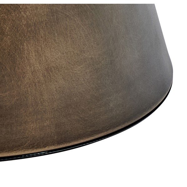 Tavolino da salotto rotondo marrone in acciaio ø 45 cm Dunsley – Actona-image-2