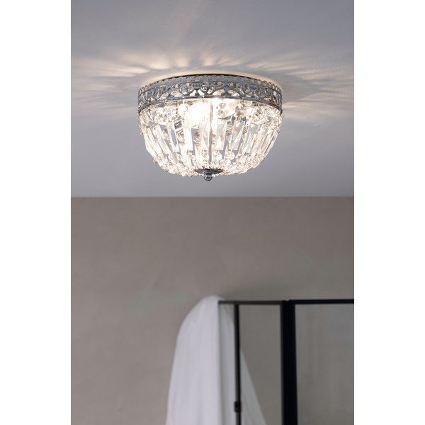 Lampada da soffitto in argento con paralume in vetro Etienne - Markslöjd-image-3