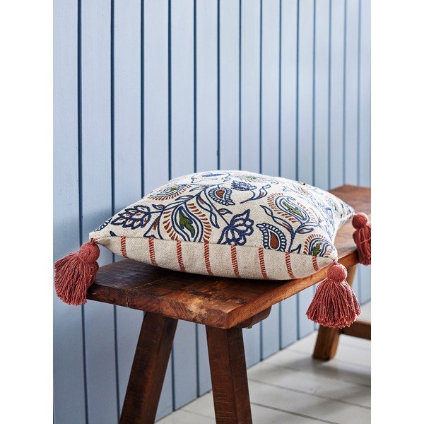 Cuscino decorativo in cotone riciclato 45x45 cm Paisley – Bloomingville-image-1