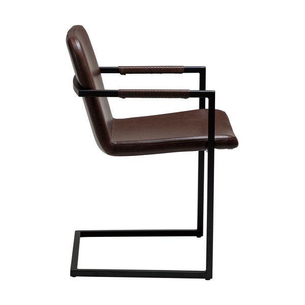 Sedia da pranzo marrone con braccioli Bounce – DAN-FORM Denmark-image-2