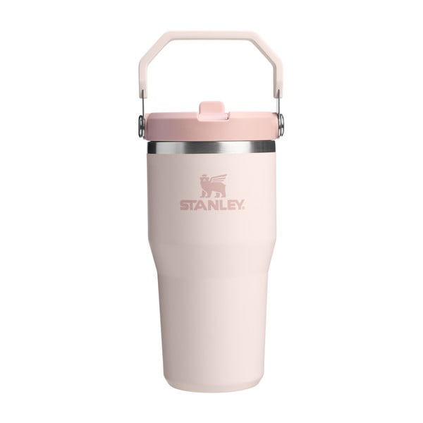 Borraccia termica rosa chiaro in acciaio inox 600 ml IceFlow™ Flip Straw 2.0 Tumbler Rose Quartz – Stanley