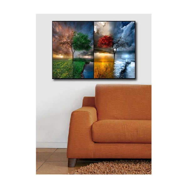 Pittura su tela Stagioni, 70 x 45 cm - Wallity-image-3