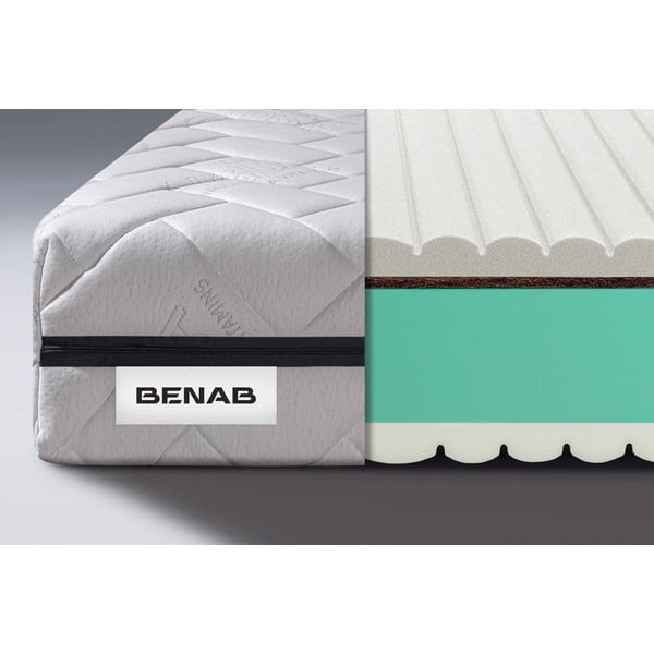 Materasso bifacciale in schiuma media/straordinaria 140x200 cm BuonaNotte HR BIO - BENAB-image-1