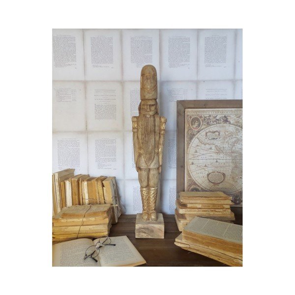 Decorazione in legno di mango Soldato, altezza 63 cm - Orchidea Milano